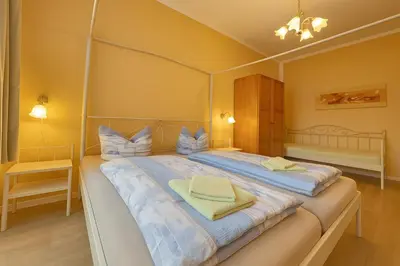 Ein Bett oder Betten in einem Zimmer der Unterkunft Bernstein 21