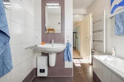Ein Badezimmer in der Unterkunft Villa Ostseestern Wohnung 