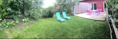 Ein Garten an der Unterkunft Dünengras