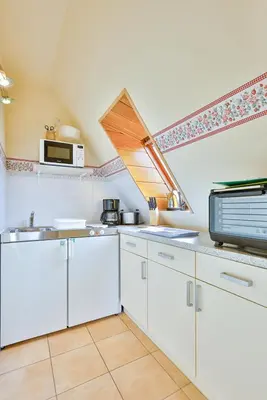 Küche/Küchenzeile in der Unterkunft Ferienwohnung Heideweg, OG