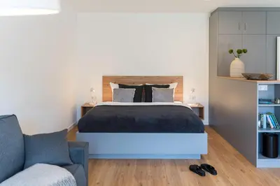 Ein Bett oder Betten in einem Zimmer der Unterkunft 2amMEER