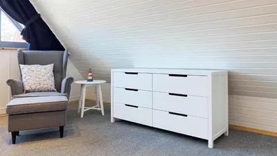 Ein Sitzbereich in der Unterkunft Haus Sonnenschein