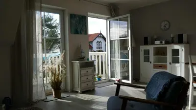 Ein Balkon oder eine Terrasse in der Unterkunft Störtebekerstrasse 10b Wohnung 3