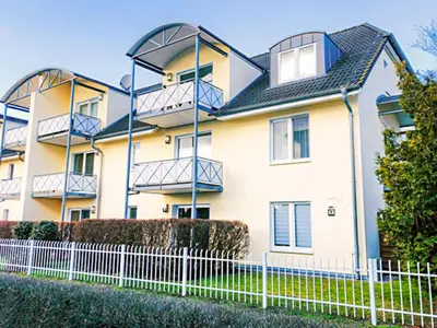 Das Gebäude in dem sich die Ferienwohnung befindet