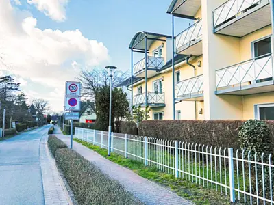 Das Gebäude in dem sich die Ferienwohnung befindet