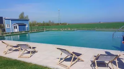 Der Swimmingpool an oder in der Nähe von Tiny House Boddenblick - Ostsee