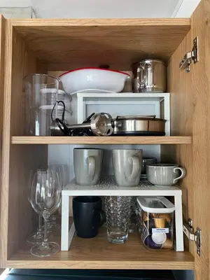 Küche/Küchenzeile in der Unterkunft Tiny House Boddenblick - Ostsee