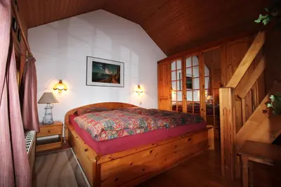 Ein Bett oder Betten in einem Zimmer der Unterkunft FeWo Triebler