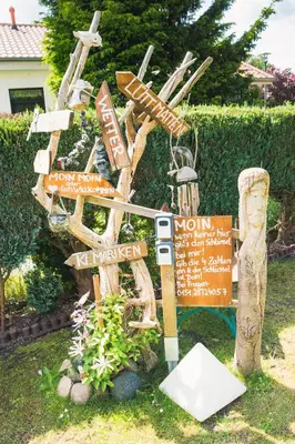 Ein Garten an der Unterkunft Lütt Matten