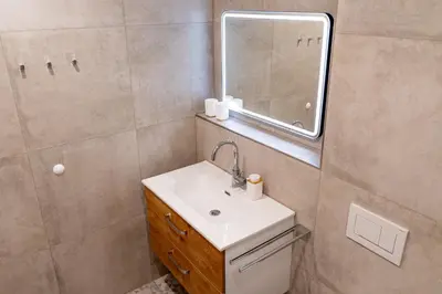 Ein Badezimmer in der Unterkunft Ferienwohnung Sonnenstrahl