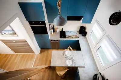 Grundriss der Unterkunft Tiny Haus Boddenblick