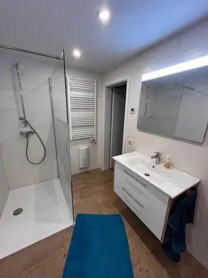 Ein Badezimmer in der Unterkunft Haus am Grenzgraben