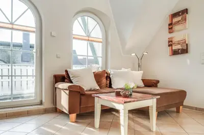 Ein Sitzbereich in der Unterkunft Müggenburger Weg 40 Wohnung 3 4