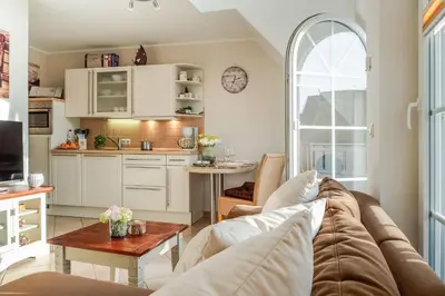 Küche/Küchenzeile in der Unterkunft Müggenburger Weg 40 Wohnung 3 4