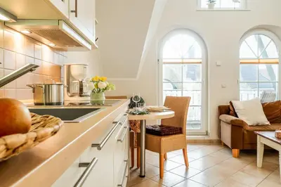 Küche/Küchenzeile in der Unterkunft Müggenburger Weg 40 Wohnung 3 4
