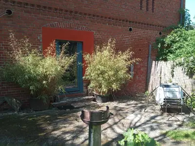 Ein Garten an der Unterkunft Schwalbennest am Lehmberg