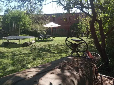 Ein Garten an der Unterkunft Schwalbennest am Lehmberg