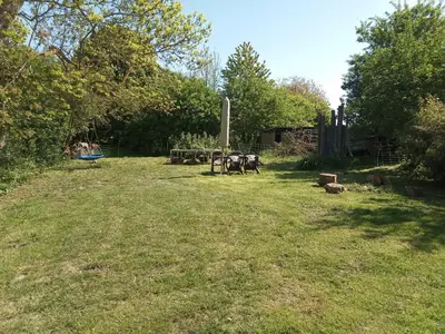 Ein Garten an der Unterkunft Schwalbennest am Lehmberg