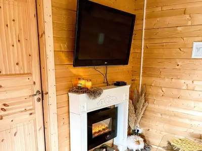 TV/Unterhaltungsangebot in der Unterkunft Tiny Häuschen Land-Idyll