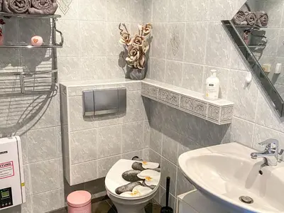 Ein Badezimmer in der Unterkunft Ferienwohnung Wohlfühl-Anker