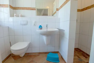 Ein Badezimmer in der Unterkunft Mine Heimat Weg 11 Haus Seewolf