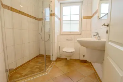 Ein Badezimmer in der Unterkunft Mine Heimat Weg 11 Haus Seewolf