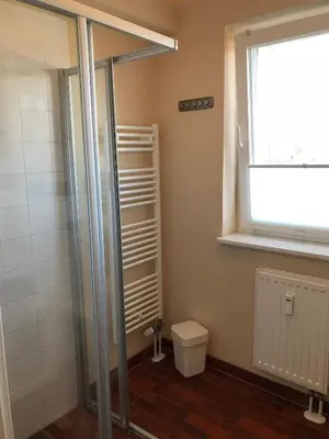 Ein Badezimmer in der Unterkunft Ferienwohnung Strandgut