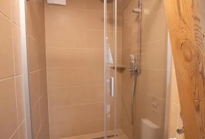 Ein Badezimmer in der Unterkunft Exklusive Ferienwohnung Sonnensicht in Barth