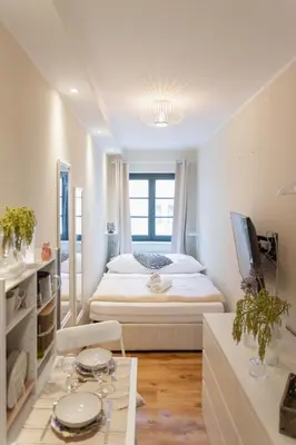 Ein Bett oder Betten in einem Zimmer der Unterkunft Ferienwohnung Baltic