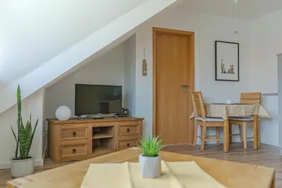TV/Unterhaltungsangebot in der Unterkunft Ferienwohnung Ostsee