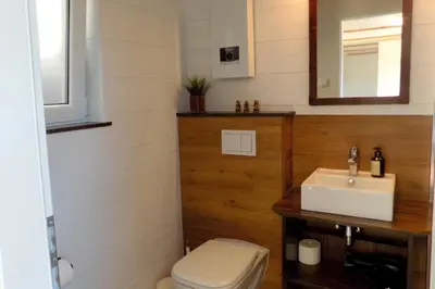 Ein Badezimmer in der Unterkunft Ostsee Tiny Haus Meise