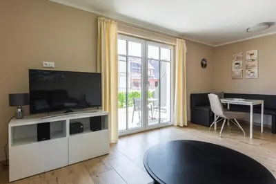 TV/Unterhaltungsangebot in der Unterkunft HMuschelsucher, Birkenstraße 7a, App 1