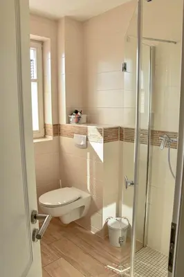 Ein Badezimmer in der Unterkunft Sturmvogel 2 - Strandnahes Ferienhaus in Zingst