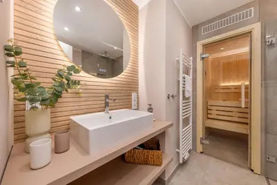 Ein Badezimmer in der Unterkunft Strandvilla Zingst -AP 14