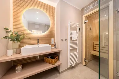 Ein Badezimmer in der Unterkunft Strandvilla Zingst -AP 14