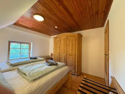Ein Bett oder Betten in einem Zimmer der Unterkunft TIPP - Fischerhuus am Darß - Ostsee Urlaub gratis Parkplatz, Wlan