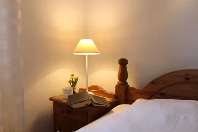 Ein Bett oder Betten in einem Zimmer der Unterkunft Zwischen Meer und Bodden App 05