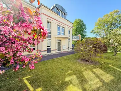 Ein Garten an der Unterkunft Lütte Auszeit