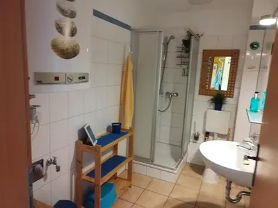 Ein Badezimmer in der Unterkunft Zur Wellenwiese 24