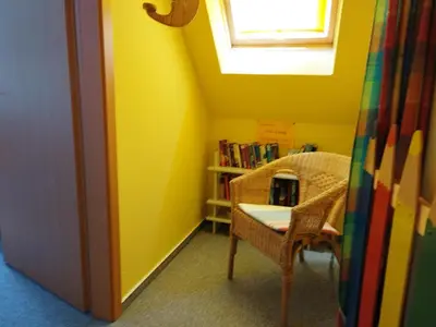 Ein Sitzbereich in der Unterkunft Zur Wellenwiese 24