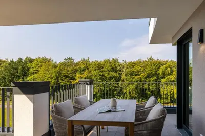 Ein Balkon oder eine Terrasse in der Unterkunft Strandvilla Zingst- AP 16