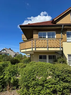 Das Gebäude in dem sich die Ferienwohnung befindet
