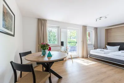 Ein Bett oder Betten in einem Zimmer der Unterkunft Boddenräuber 2