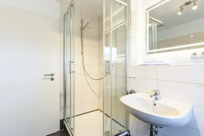 Ein Badezimmer in der Unterkunft Boddenräuber 3