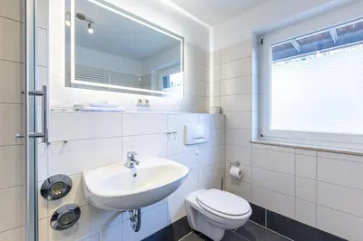 Ein Badezimmer in der Unterkunft Boddenräuber 3