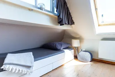 Ein Bett oder Betten in einem Zimmer der Unterkunft Meerzeit
