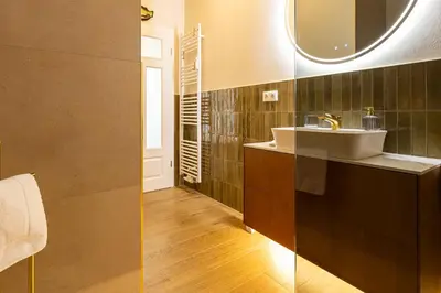 Ein Badezimmer in der Unterkunft de Ruyter