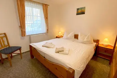 Ein Bett oder Betten in einem Zimmer der Unterkunft Haus Kleist Wohnung 1 (rechts)