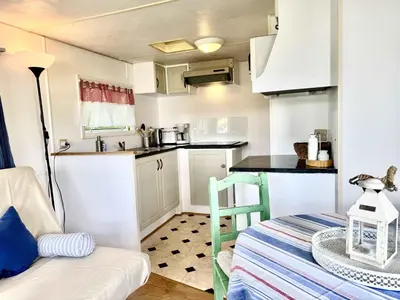 Küche/Küchenzeile in der Unterkunft tiny house an der Pferdekoppel