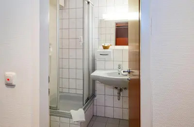 Ein Badezimmer in der Unterkunft Vinetahotel Stadt Barth